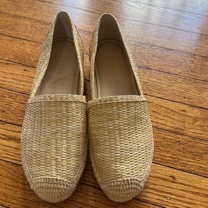 J. McLaughlin Natural Woven Slip-On Flats - Light Beige